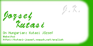 jozsef kutasi business card