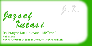 jozsef kutasi business card